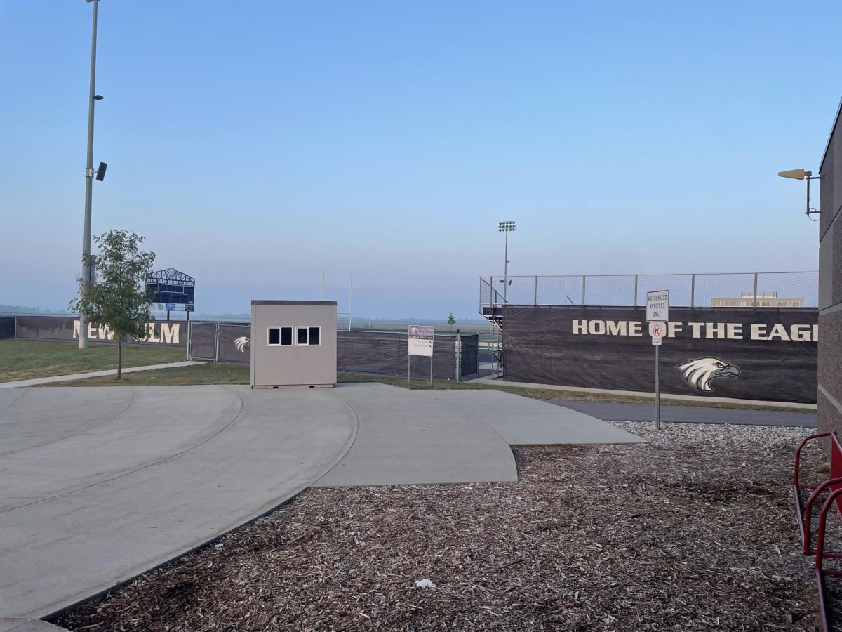 Eagles stadium getting ready for this year's football season.