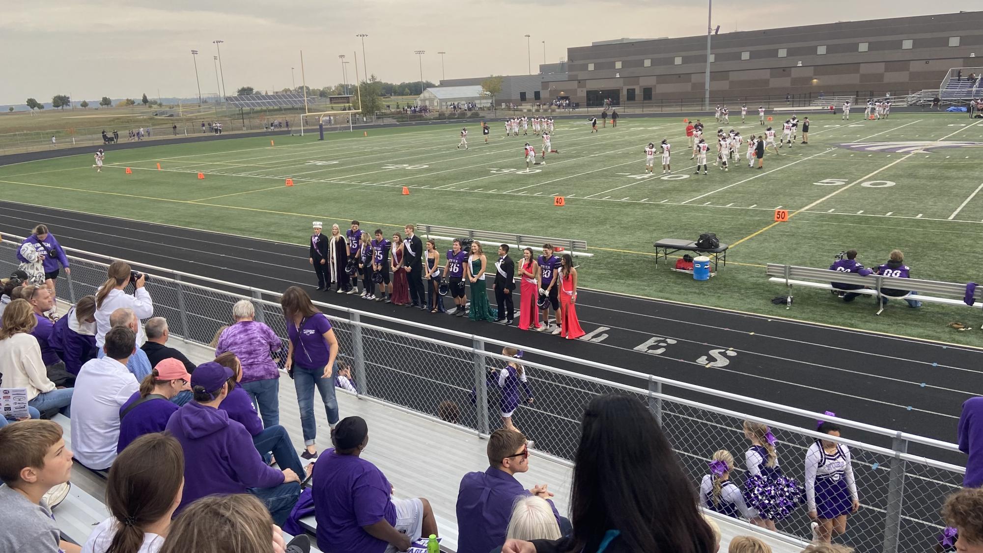 The 2023 homecoming court make their final debut Friday, September 23, before the start of the Homecoming football game against Worthington. 