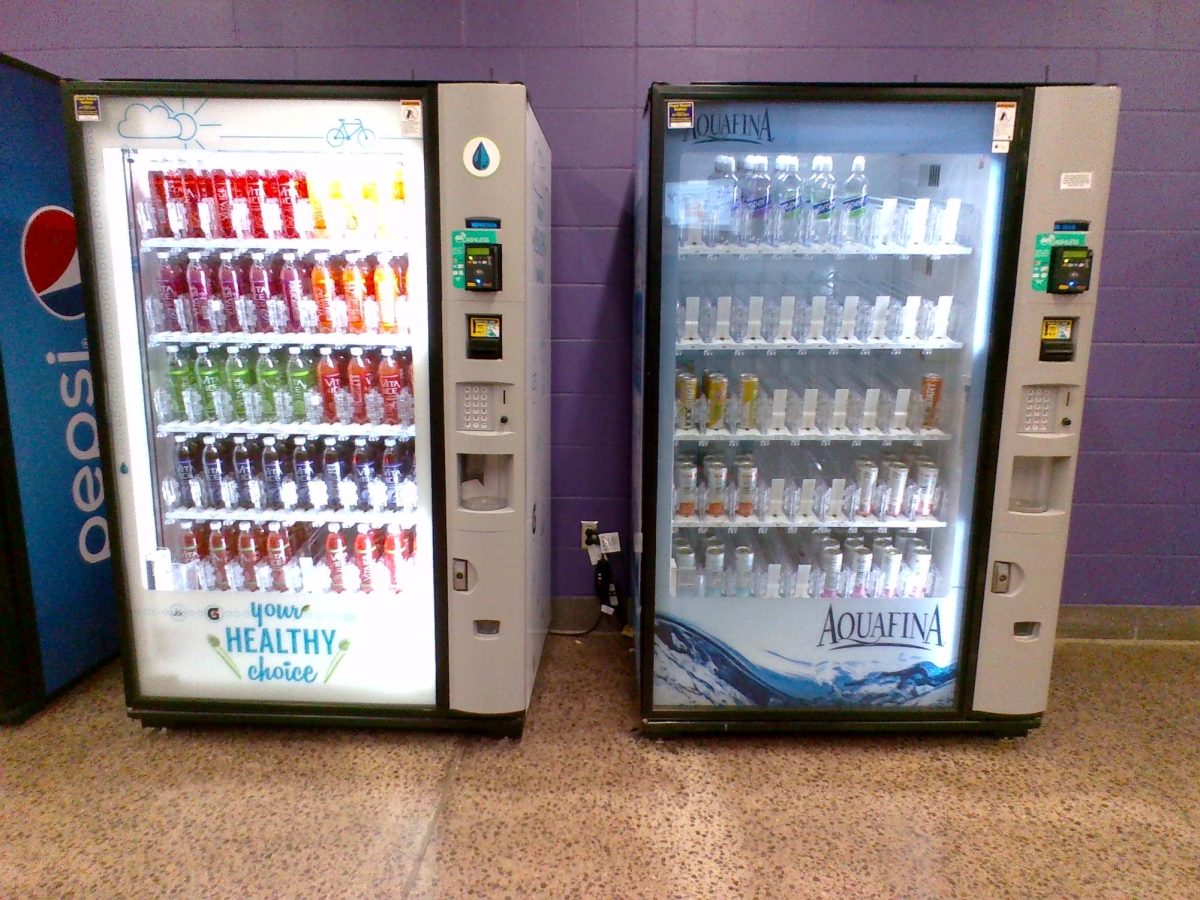 
New Ulm Staff, got the Vending Machines up and ready for the new year. Jerry who thought of the idea of the vending machines a couple of years ago, was excited to get it stocked up for the New Eagles coming into the high school. Freshman Sophia Henderson said, "I love how thoughtful the staff were to consider putting in vending machines for us sometimes I forget my water bottle so I go get a drink from the vending machines."