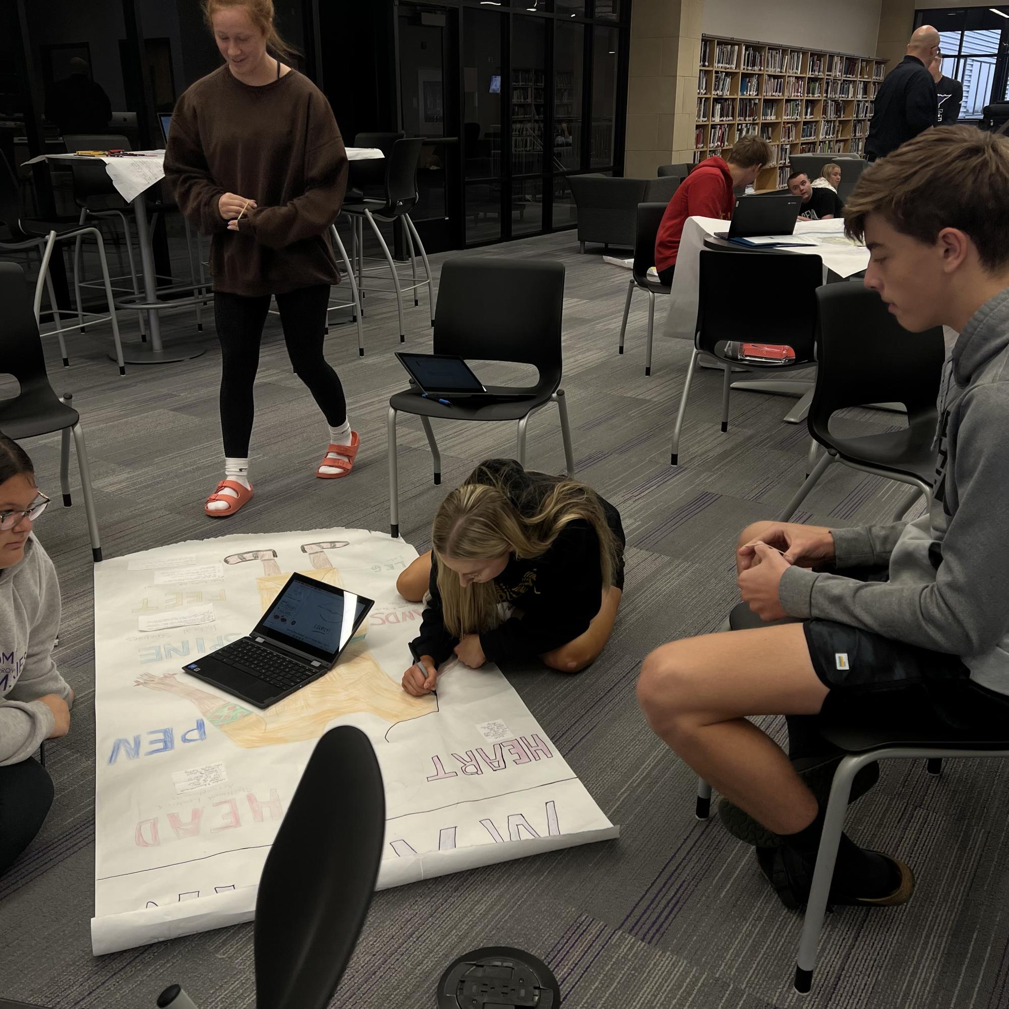 Mr. Nessler's World History class has been learning about ancient civilizations and working hard on their projects. "This year's class is doing really well on these projects," Mr. Nessler said. "Mr. Graham and I did change the project up some from last year," he added..