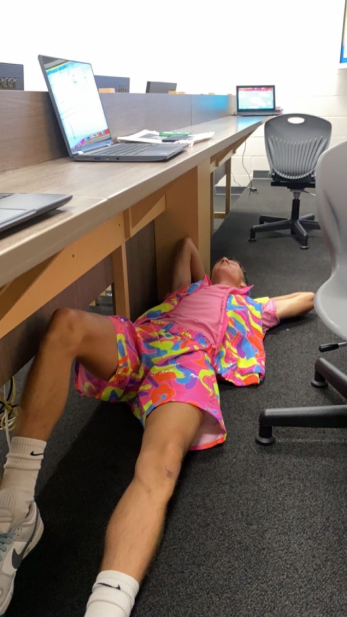 Brennan Shaver getting ready for homecoming; dresses up as Barbie.