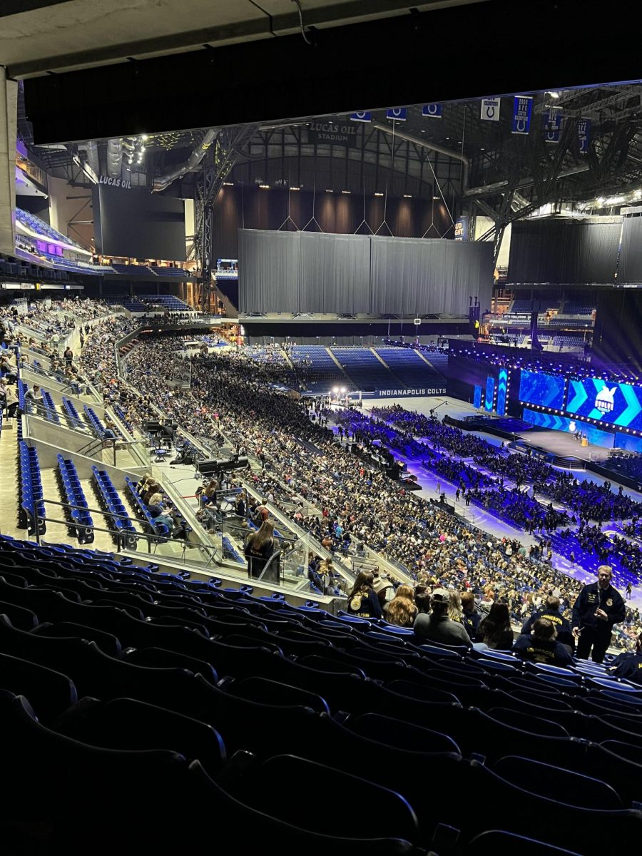 FFA members wait for the final session and for the american degrees  to be preseneted