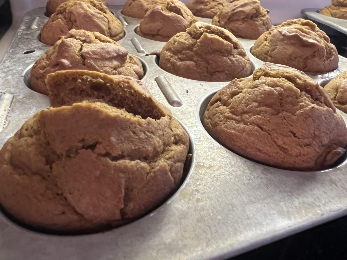 Making Pumpkin Muffins for the Bake-Sale