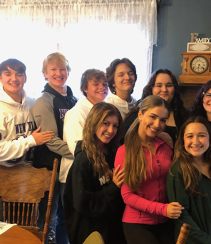 From left to right back to front- Brandon Sieg,Bodee Schmiesing, Henry Waloch, Jocelyn Petterson, Ava Schubbe, Ambriel Roberts and Leticia Adame