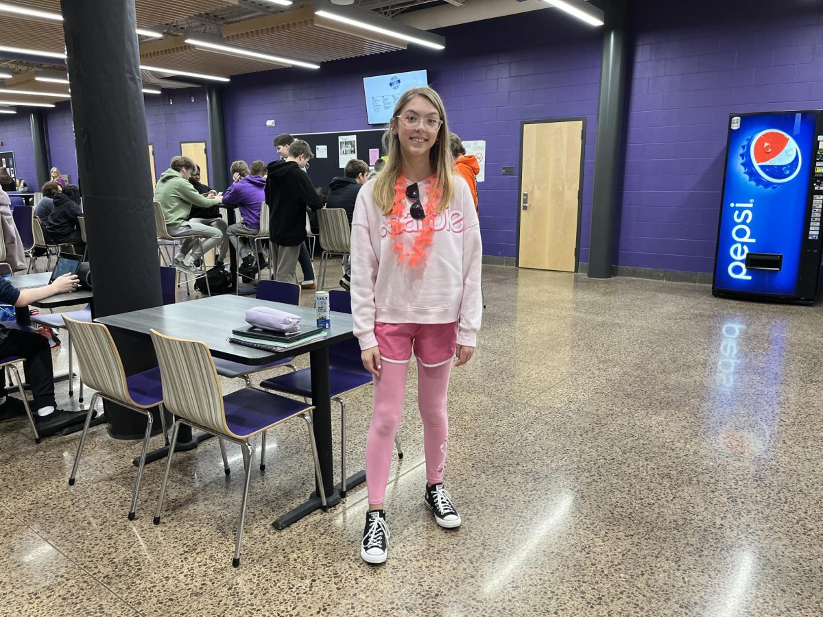 Aly DeLeo, Junior seen rocking her pink Wednesday fit!