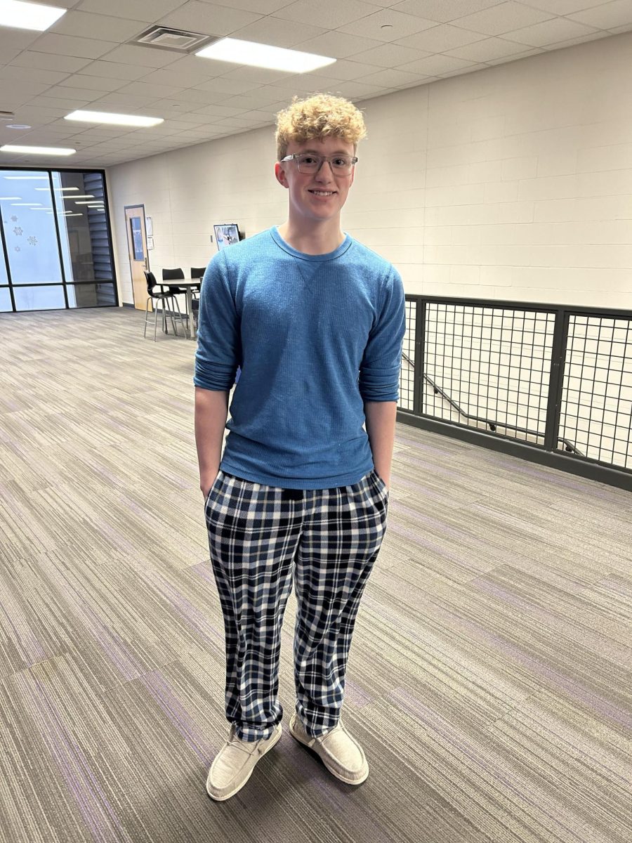 Junior Brooks Miner dressed up for comfy day  