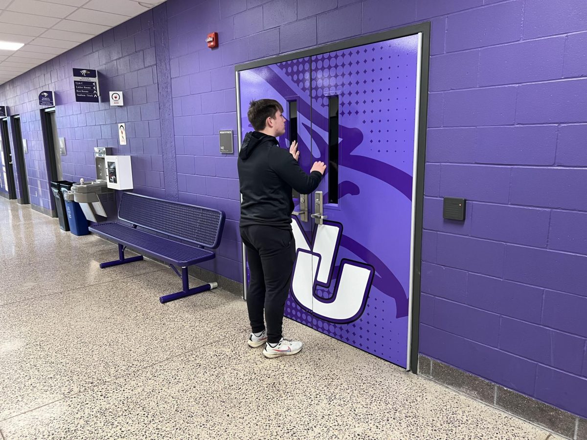 Samuel Ibberson reminisces over the student training center.