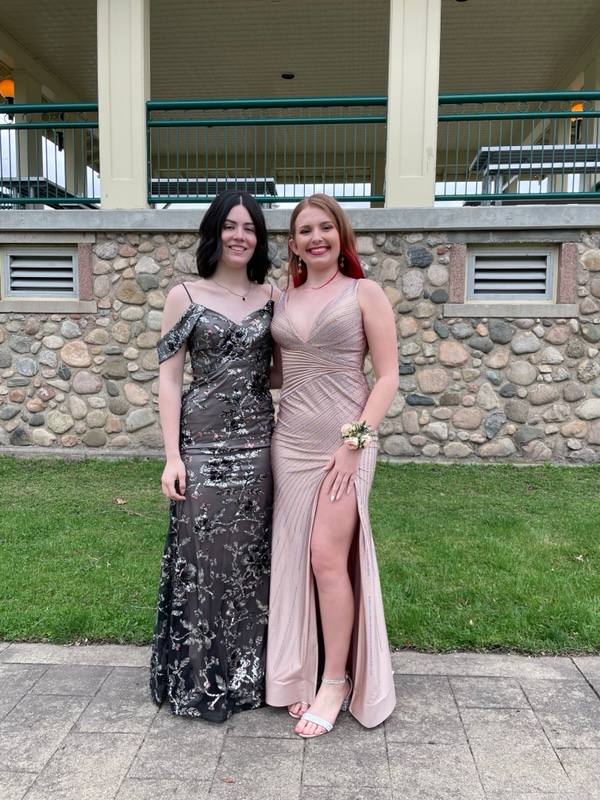 Ramsey Poulson and Lexi Schneider prom ready.