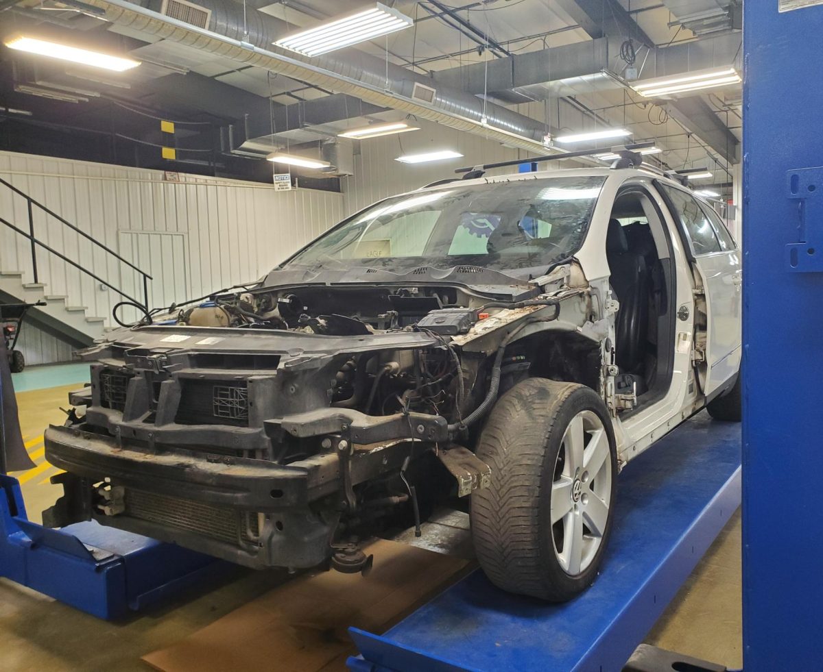 Donated car at the CTE center.