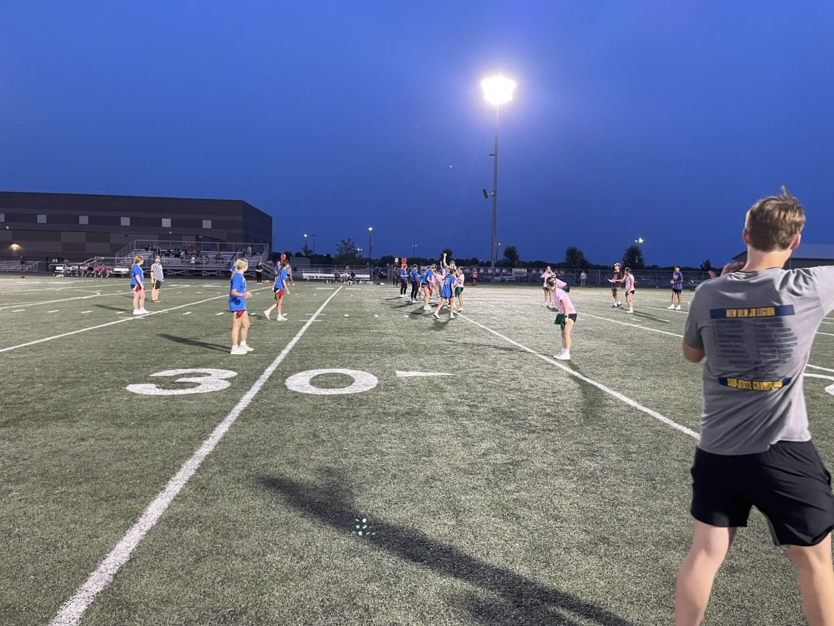 Powder puff championship. Seniors vs sophomores