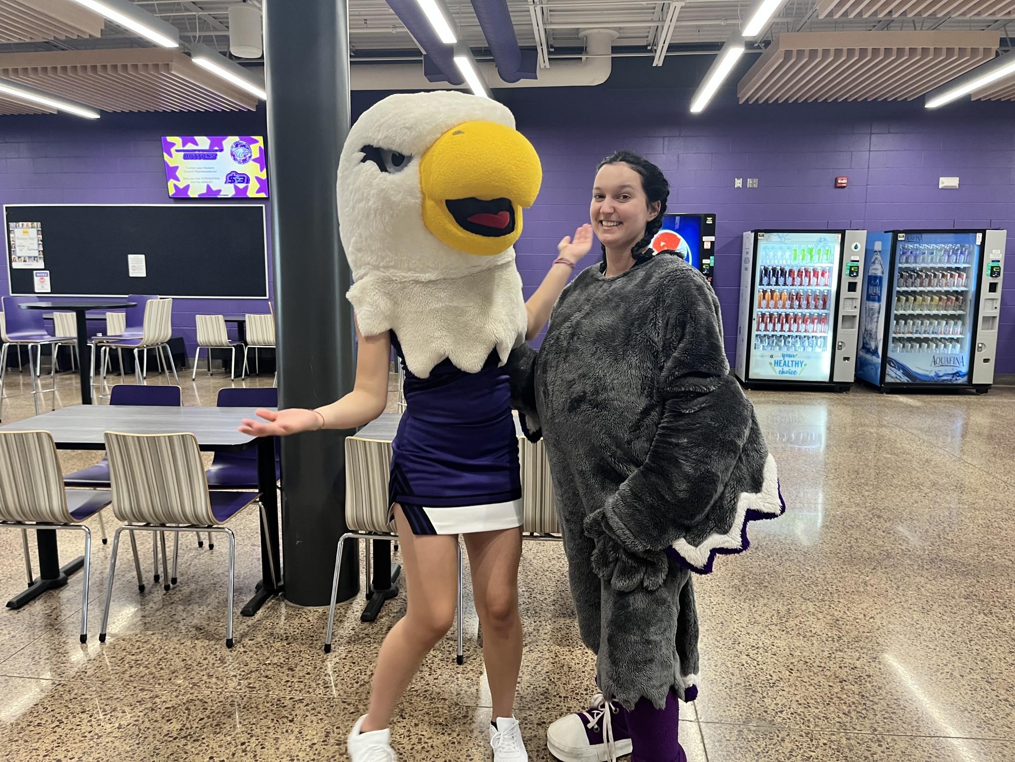 Mascot or cheerleader?