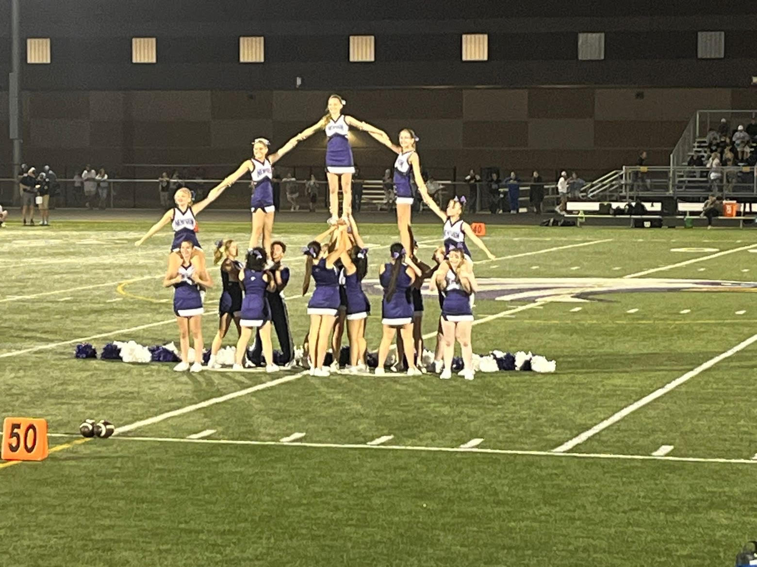 Left-to-right, bottom-to-top, Natalie Severson, Lola Lueth, Ariana Mendez, Ty-lee Haefner Richardson, Joleigh Engel, Clara Patterson, Norah Runge, Hailee Christensen, Simone Torres, Elizabeth Miller, Lauren Kveno, Summer Clark, Keelie Dietz, Abby Christensen, Adeline Ringhofer, Allie Schneider, and Avery Trautmiller.