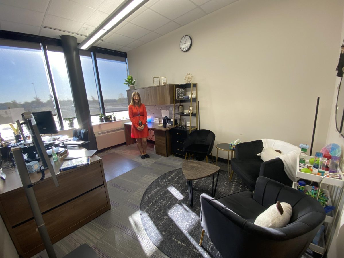 "I wanted it to be a welcoming space for students, I felt I had a blank canvas to start with and I wanted to feel a little chic,"  said Mrs. Wenniger when asked why she changed her office. 