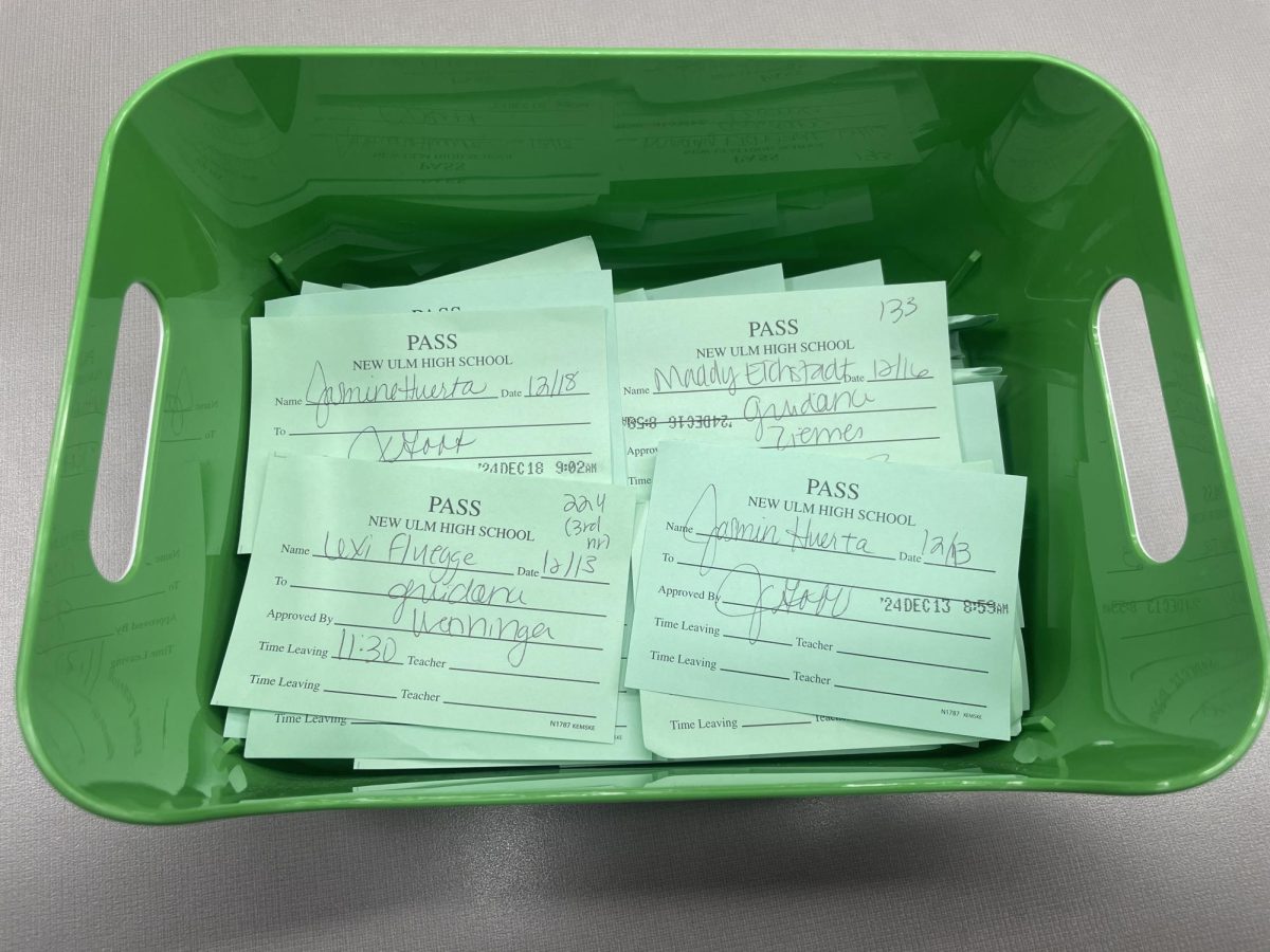 Mr. E's pass bin 