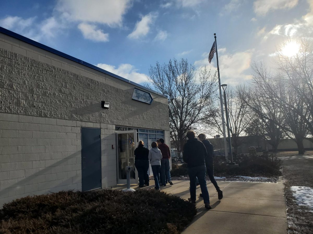 Intro Welding students walking into SpecSys