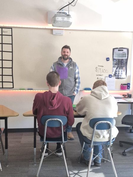 Mr. Vetter Showing The Purple Sheet That Has Everything Needed For Registration 