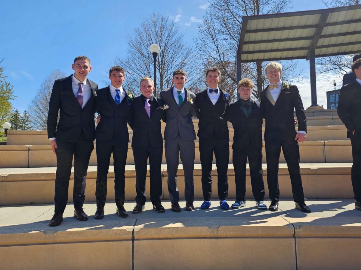 Left to right; Tilken Fruhwirth. Candon Briggs, Spencer Drill, Braxton Kiecker, Dirk Haybes, Tegan Kral, Wyatt Pollard 