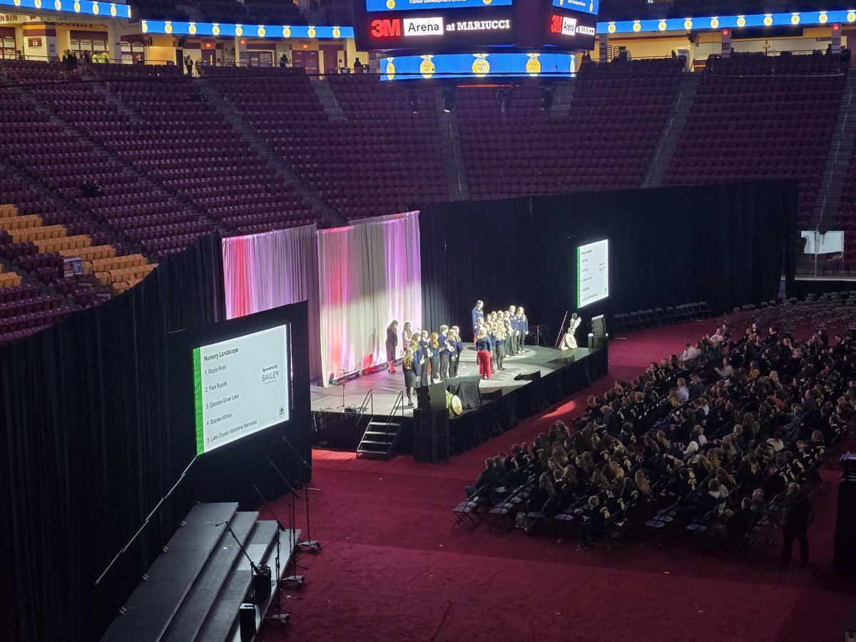 96th FFA awarding session, awarding people for the hard work they put in to place top in the state.