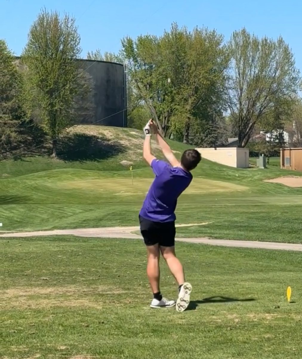 Brayden Wendinger starting off the season with a nice drive.