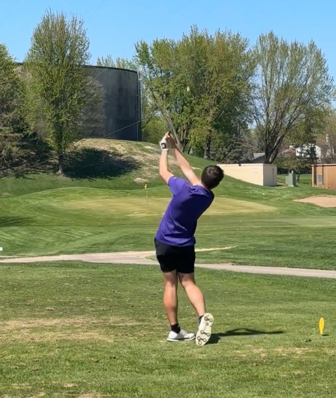 Brayden Wendinger starting off the season with a nice drive.