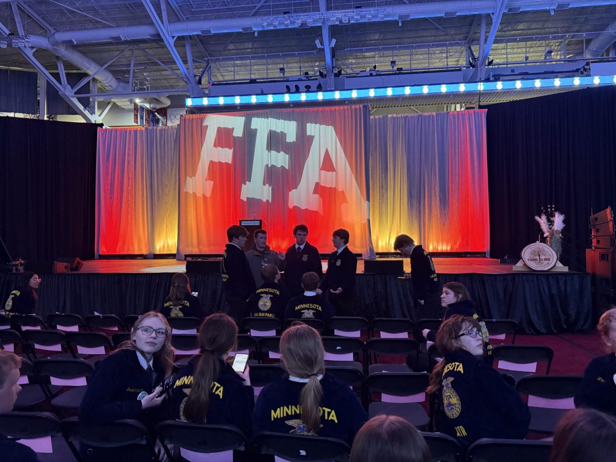 FFA members talking before 96th State FFA 
