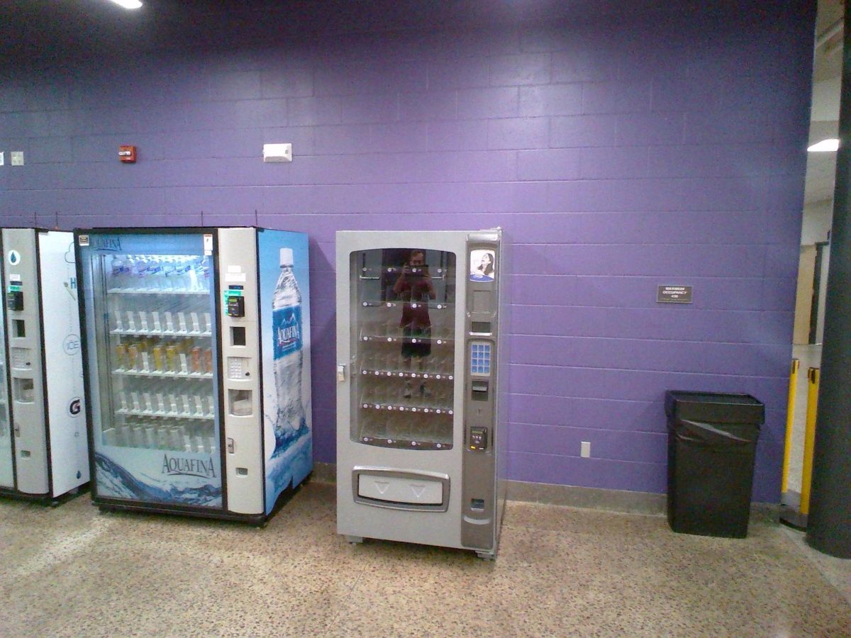 New vending machine in the lower commons at New Ulm High School