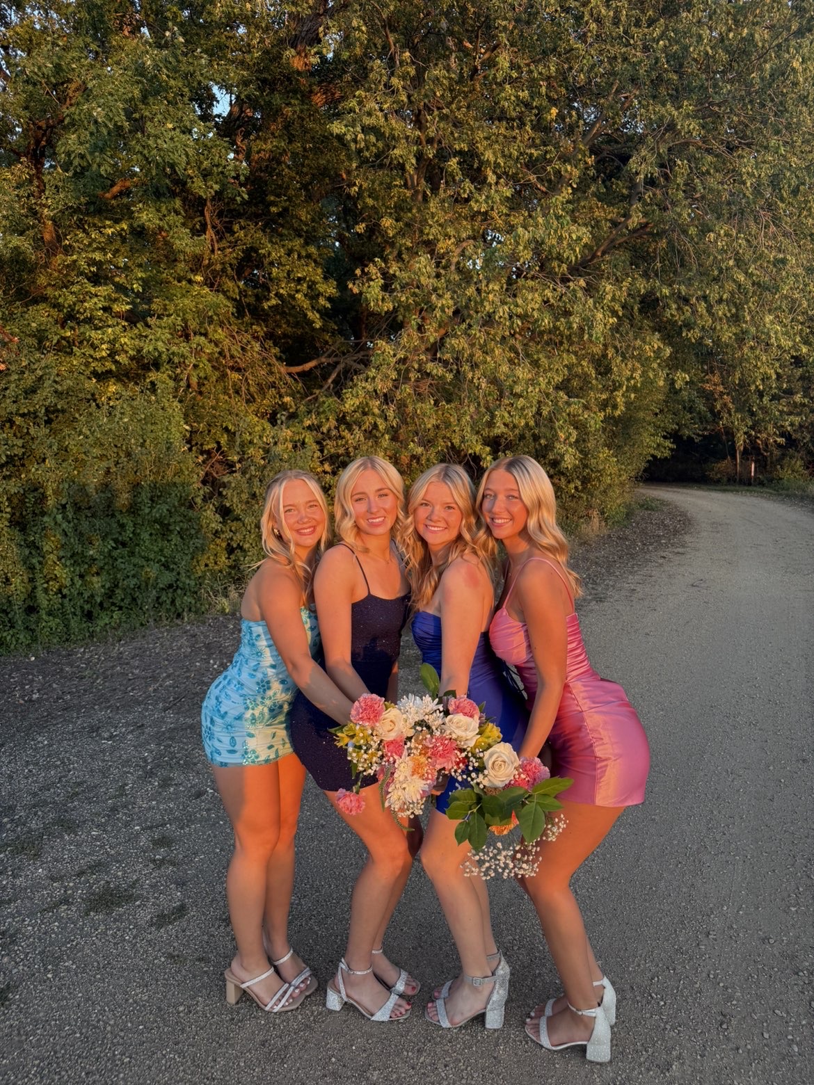 From left: Madalynn Olson, Brooklyn Lewis, Maddy Wellman, and Brogan Thordson