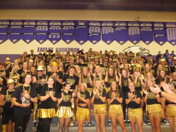 Senior class of 2026 cheering on their classmates at BOTC