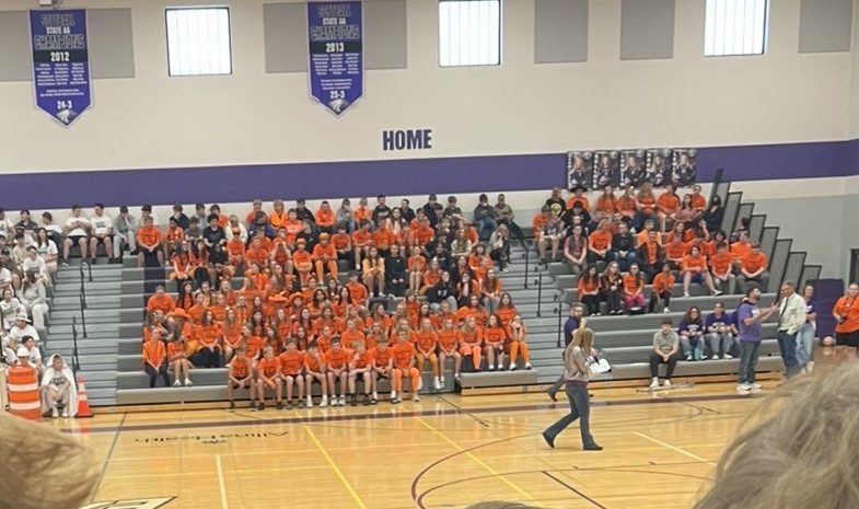 The freshmen section looking ready for their first BOTC day