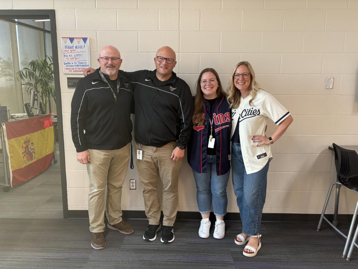From left: Mr. Bute, Mr. Nessler, Ms. Novacek, Mrs. Gunderson 