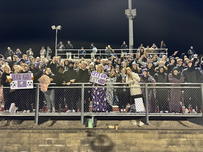 Boys soccer state quarters student section 
