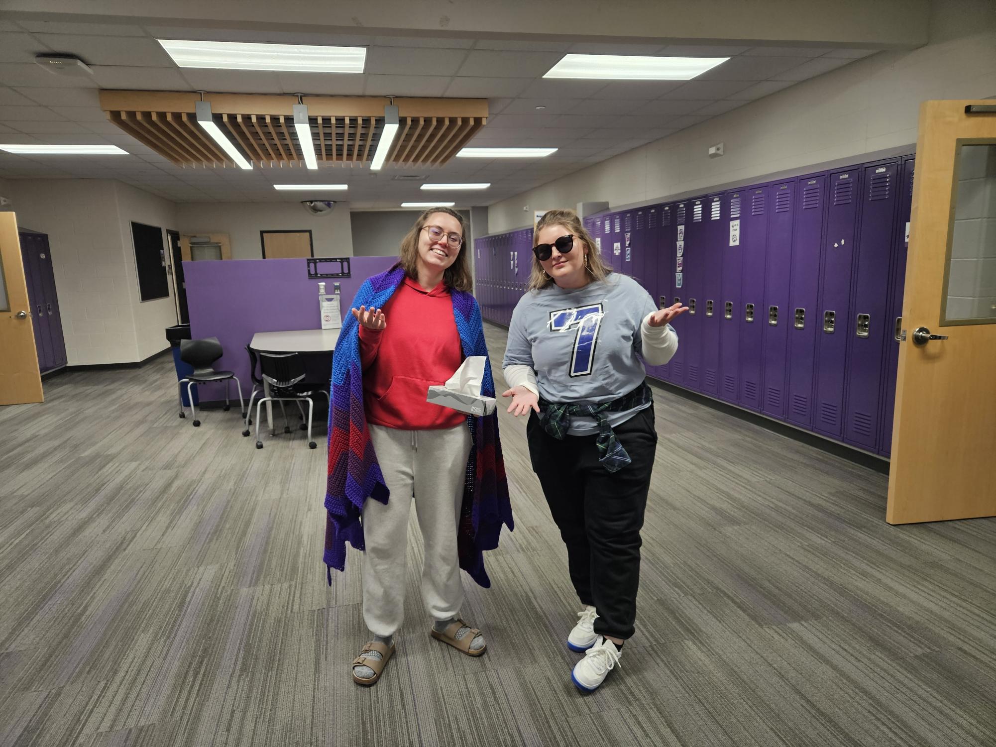 Miss Paige and Mrs. Cowles hopping on the new trends for Halloween 