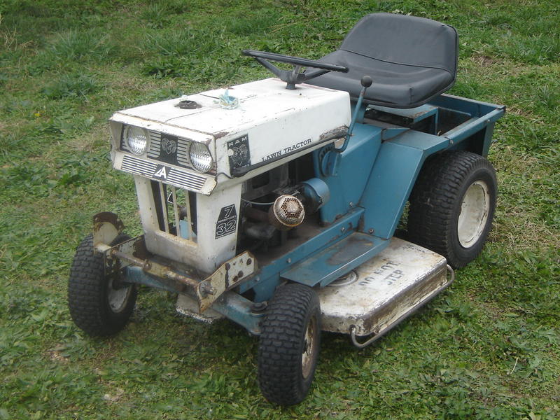 Old broken lawnmower