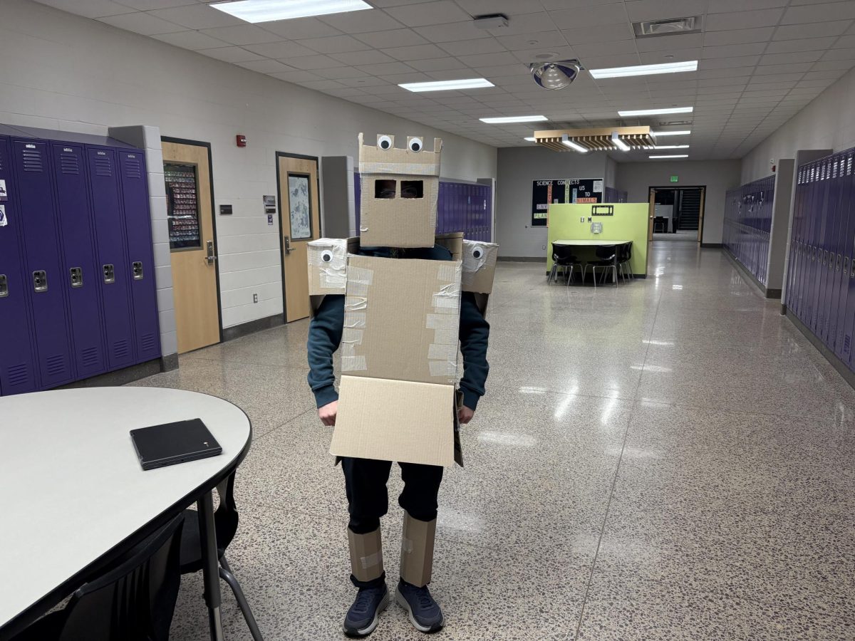 Brady Thomas dressed up as a knight  
