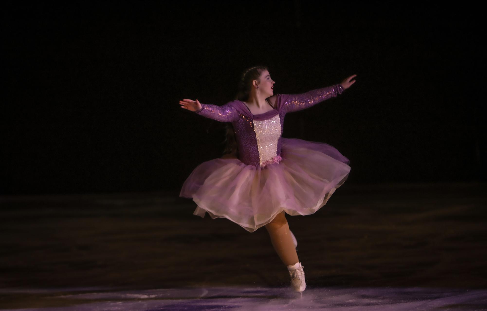 Natalia Frederickson skating during her competition.