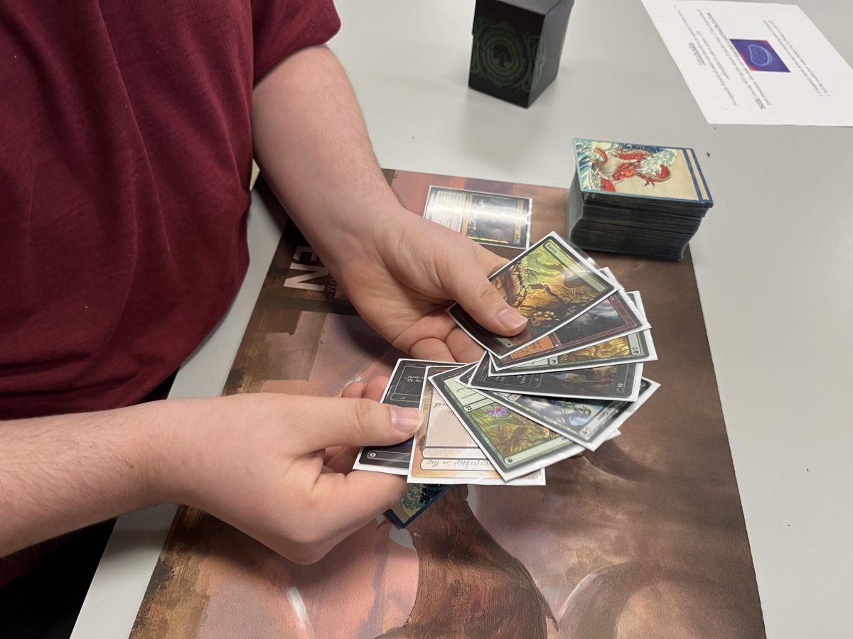 A hand of cards without bad light glare