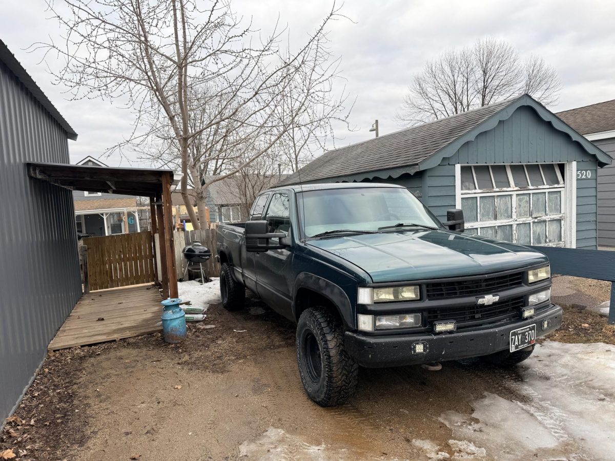 NUHS senior Kiefyr Greibel's truck