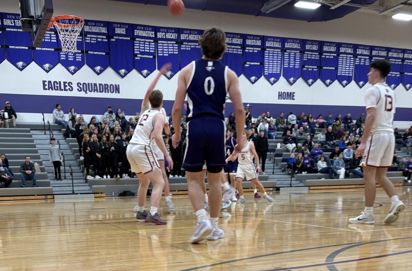 The Boys Basketball team faced the Fairmont Cardinals Friday at home, in a heartbreaking loss. The Boys basketball team played hard but ultimately ended up losing 59-49. "We lost... it happens, but I thought we played well defensively," said Noah Mertz.