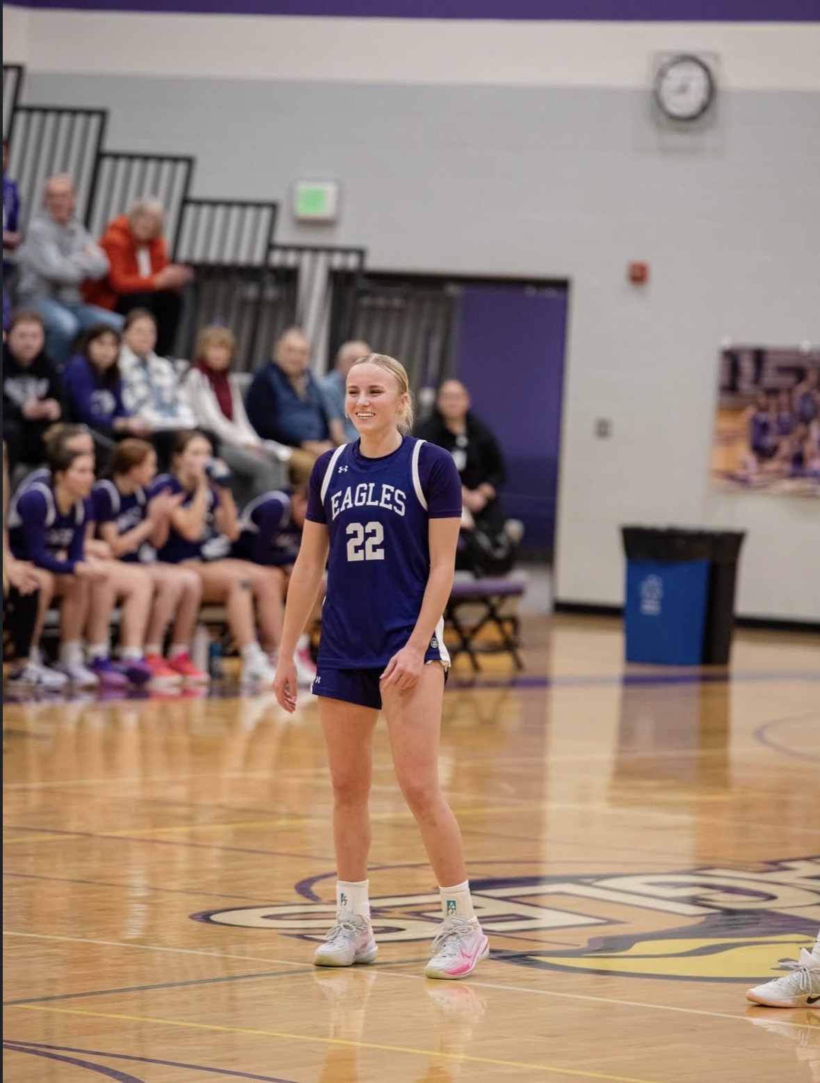 Brooklyn Lewis enjoying her time being on the court.