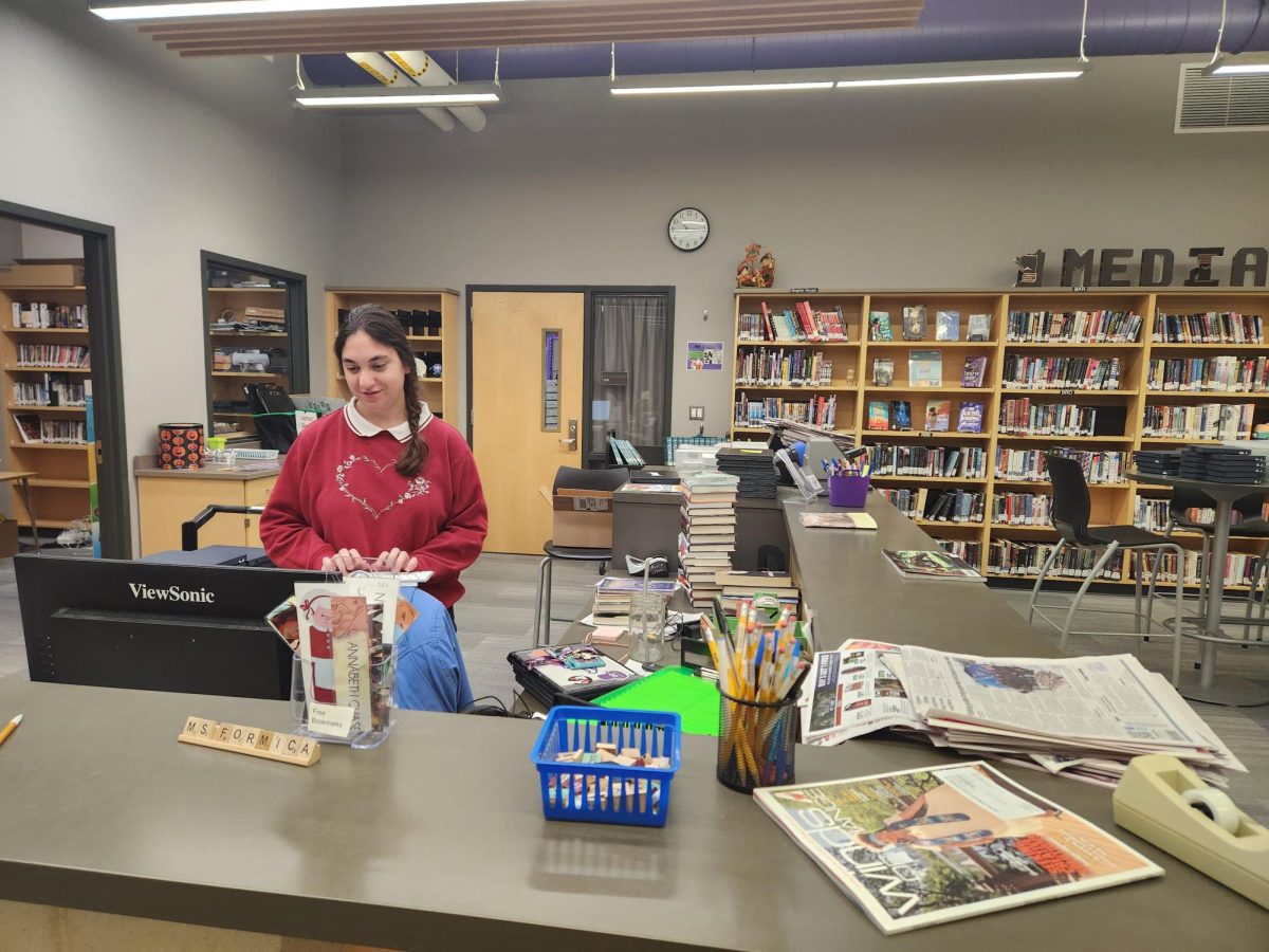 Mrs. Formica busy working