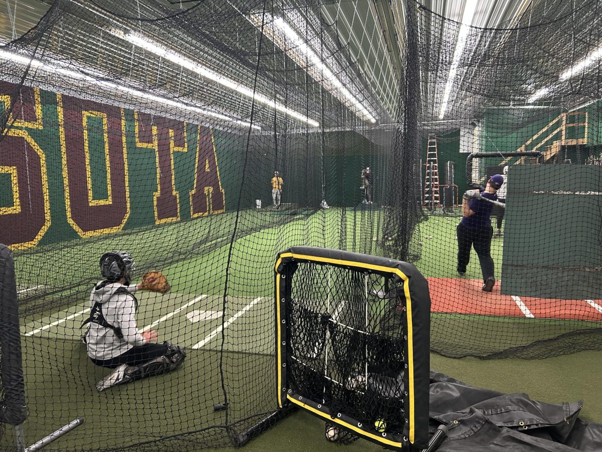The Eagle Boys warming up to compete in live at bats