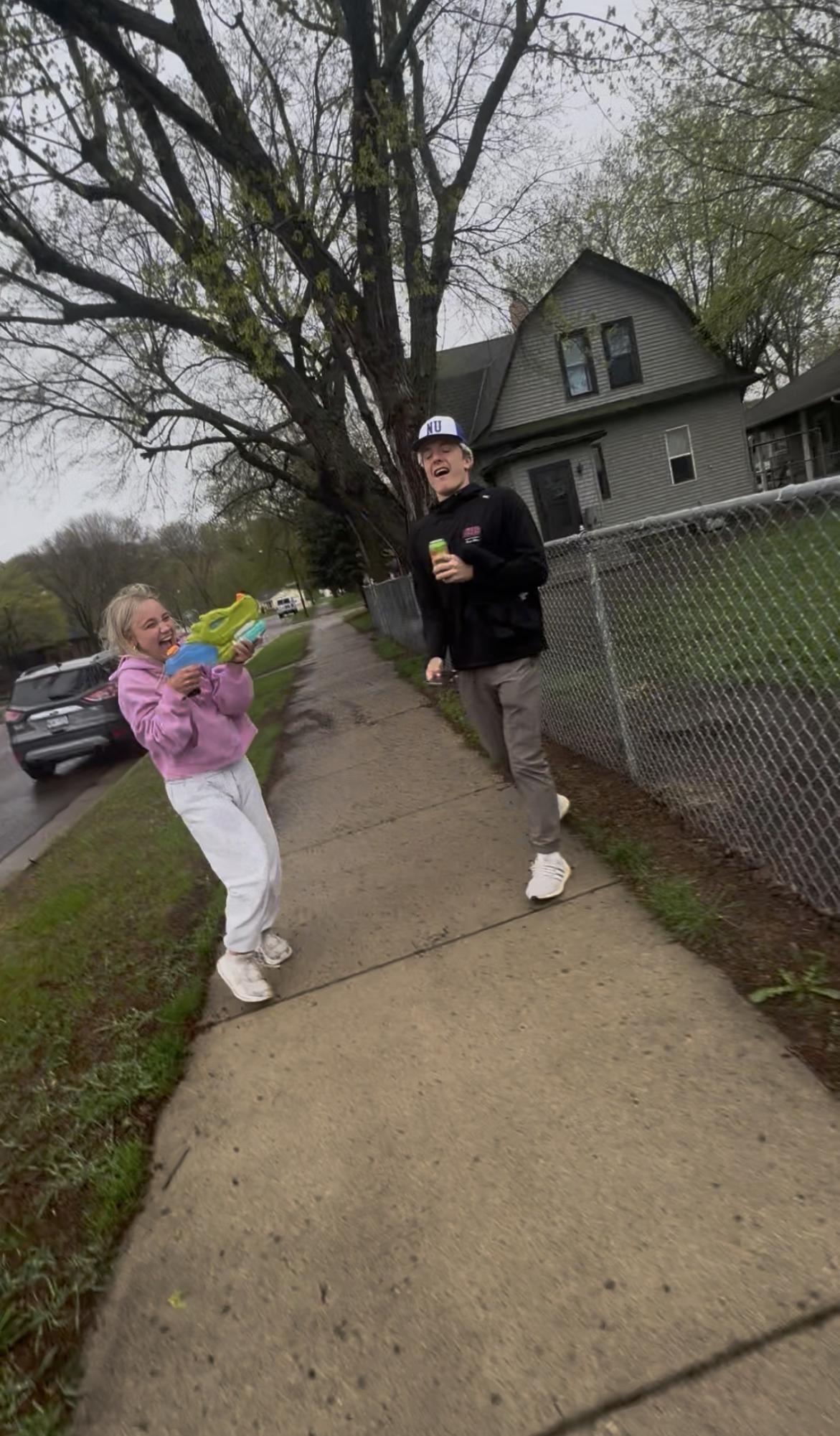 Maddi Olson after she eliminated her target Dirk Haynes