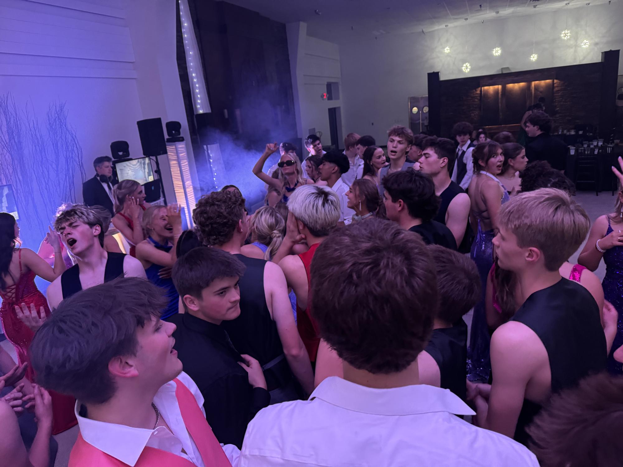 Students at the dance 