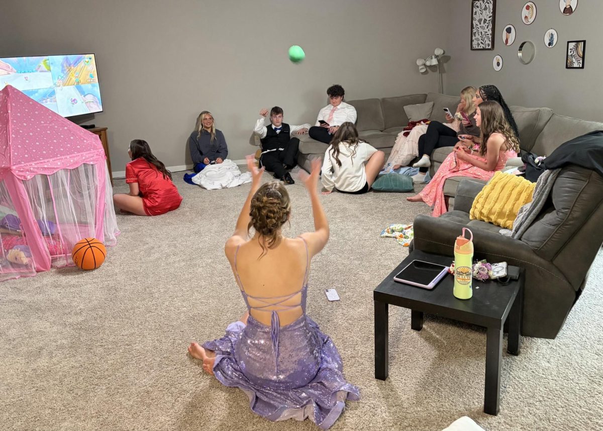 Having fun before grand March 