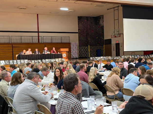 Athletes at New Ulm Senior Athletes letter banquet.